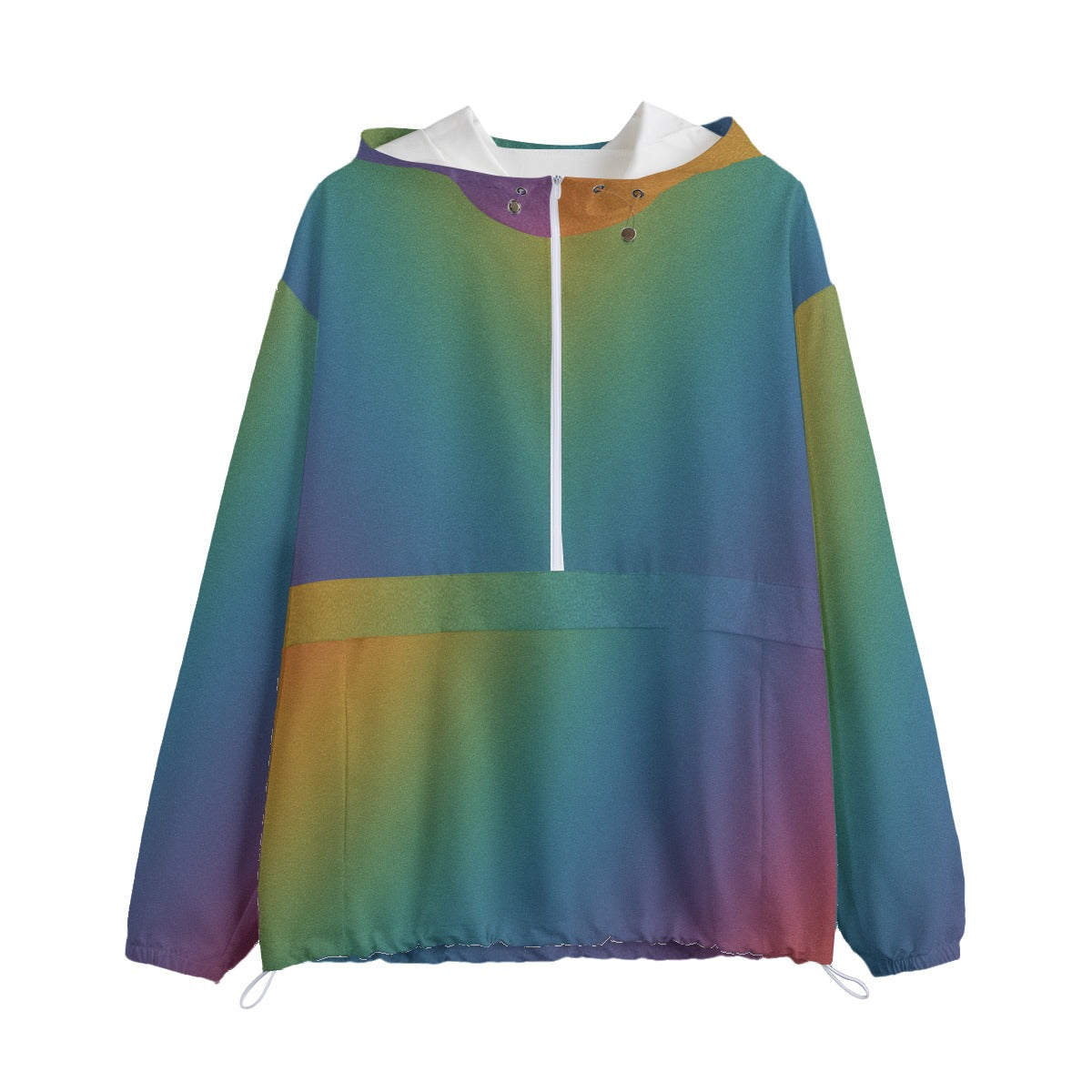 Unisex Pullover Jacket With Zipper Closure