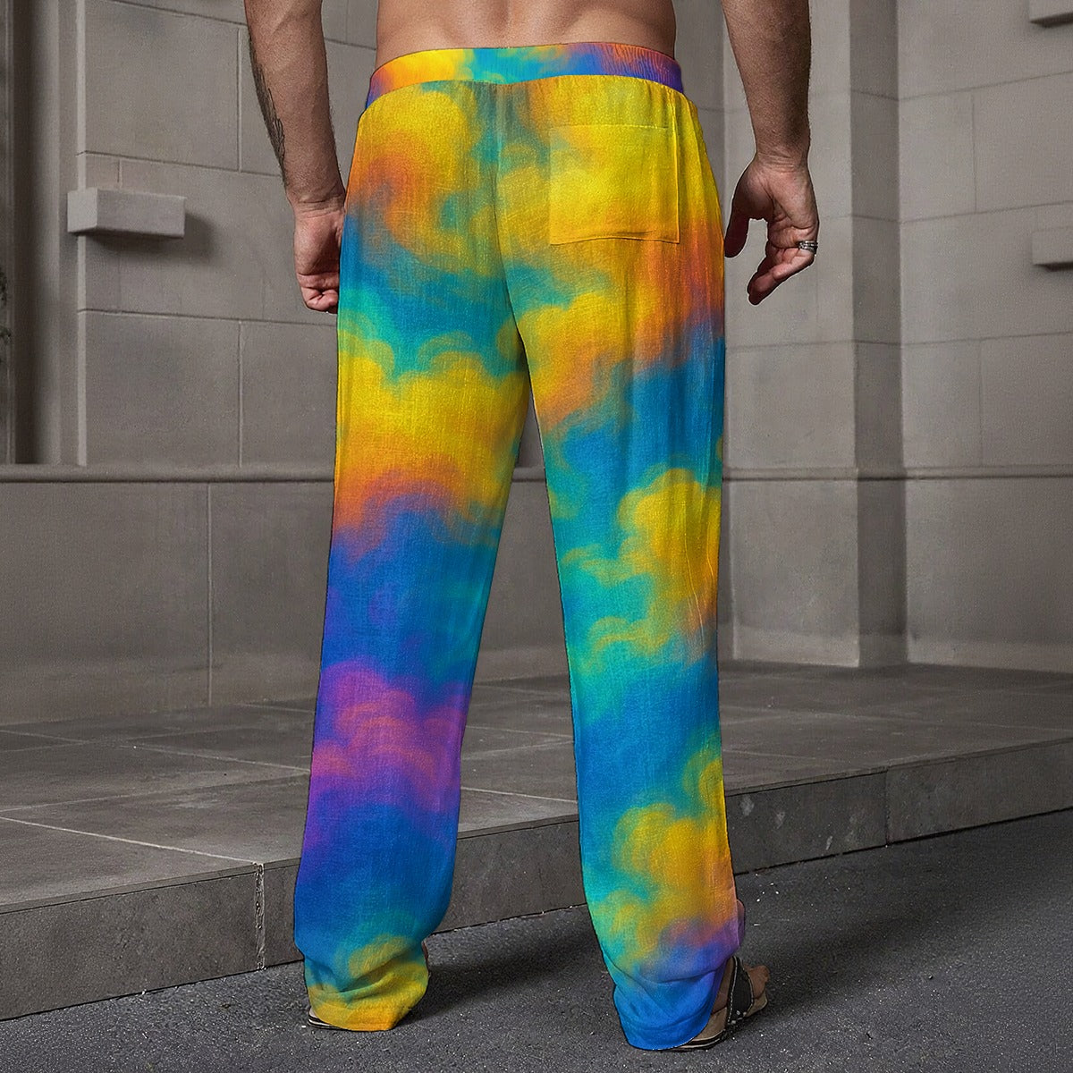 Men's Loose Casual Pants With Pocket