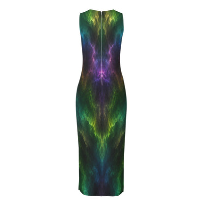 Women's Beach Perspective Chiffon Sleeveless Dress