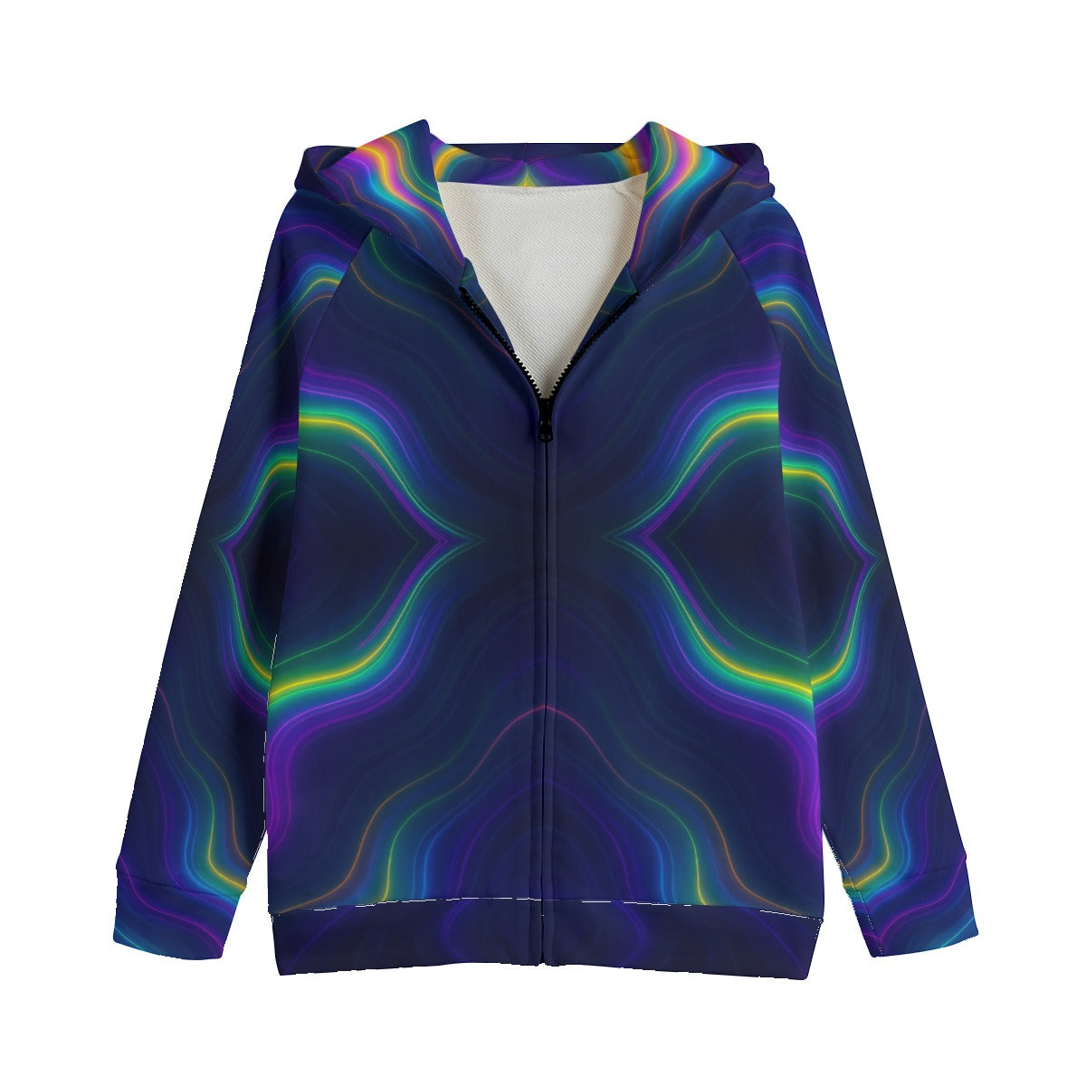 Unisex Kid's Zip Up Raglan Sleeve Hoodie | 310GSM Cotton