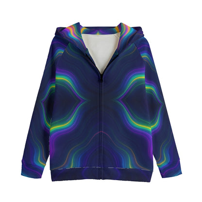 Unisex Kid's Zip Up Raglan Sleeve Hoodie | 310GSM Cotton