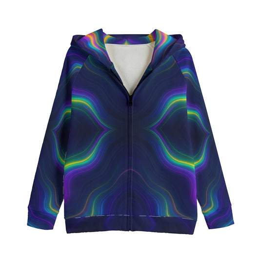 Unisex Kid's Zip Up Raglan Sleeve Hoodie | 310GSM Cotton