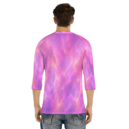 Men's Bracelet Sleeve T-shirt With Button Closure - view 4