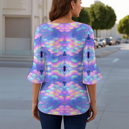 Women's T-shirt With 3/4 Sleeve