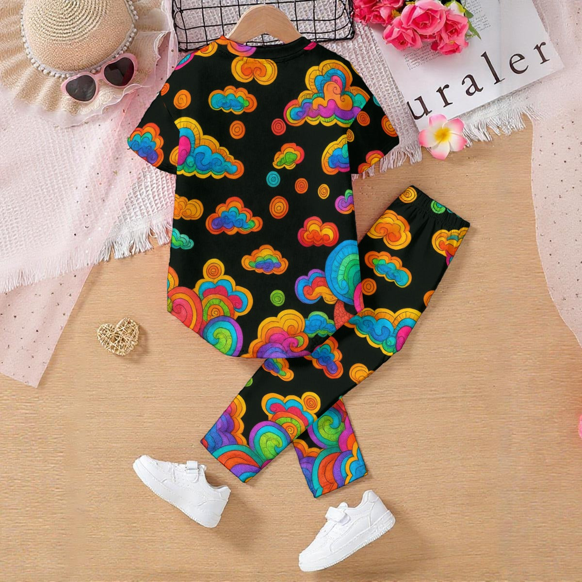 Unisex Kids' Casual Top and Pants Set