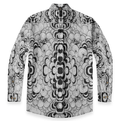 Men's Casual Lapel Long Sleeve Shirt|125GSM Cotton