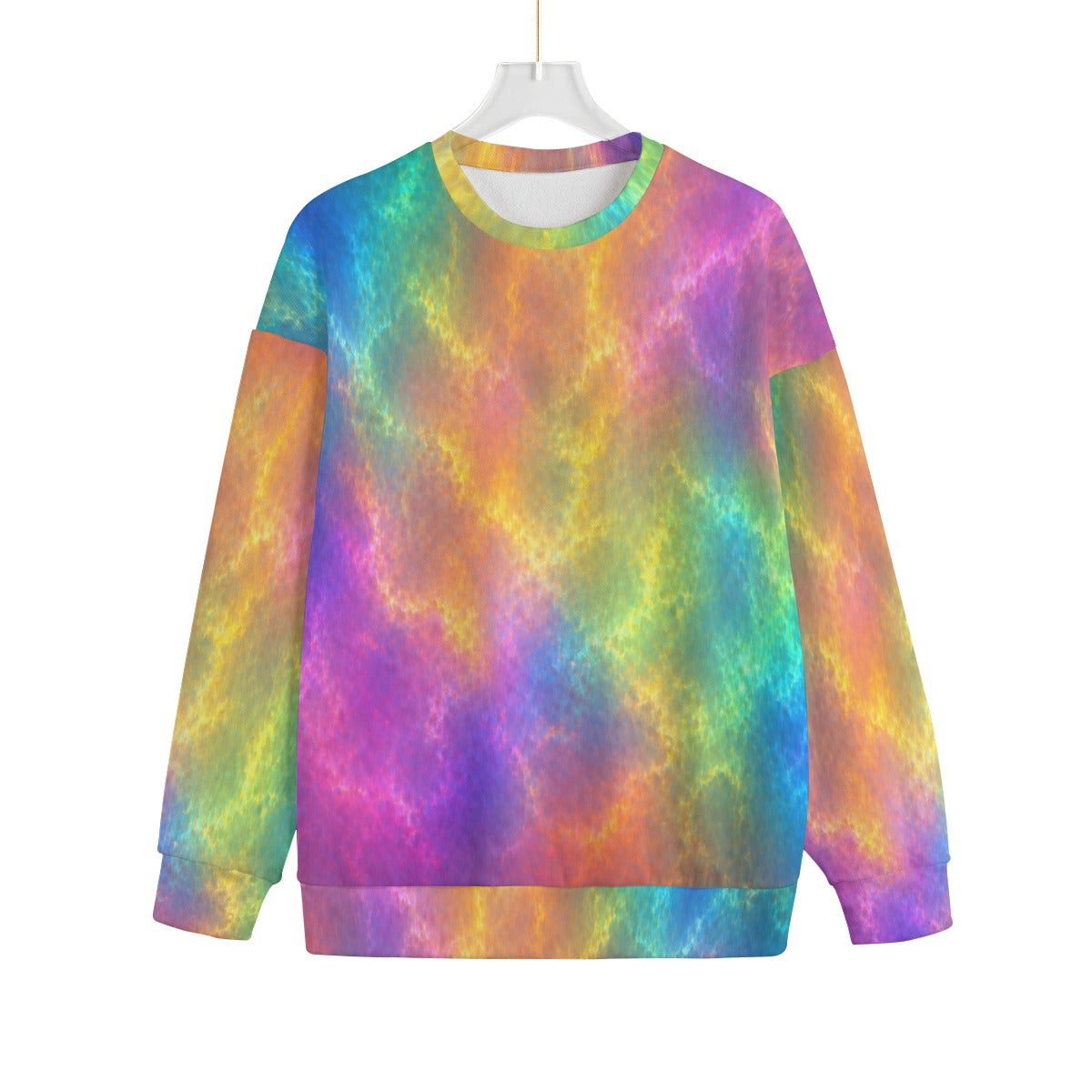 Unisex Drop-shoulder Knitted Fleece Sweater - view 1