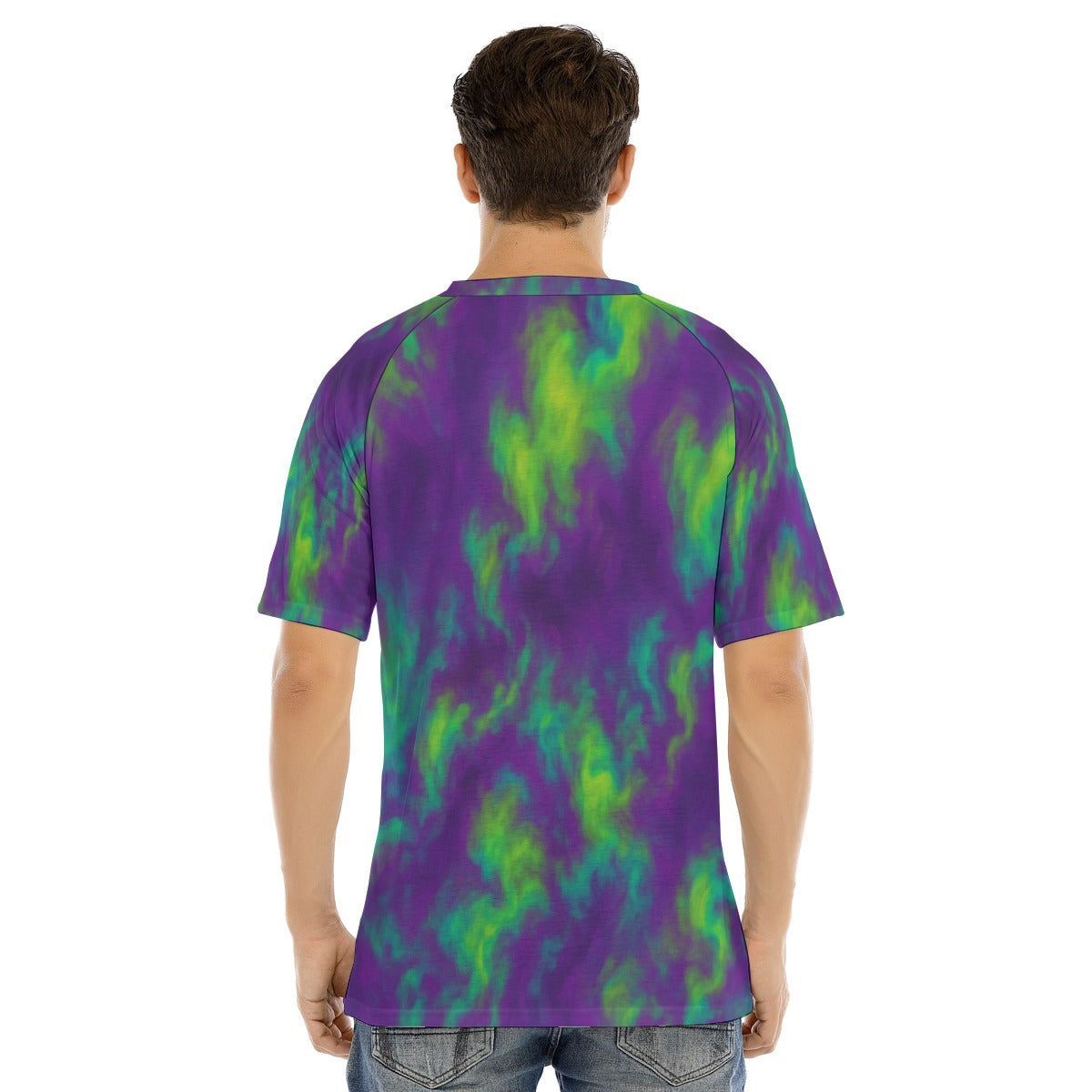 Men's Raglan Sleeve T-shirt With Button Closure