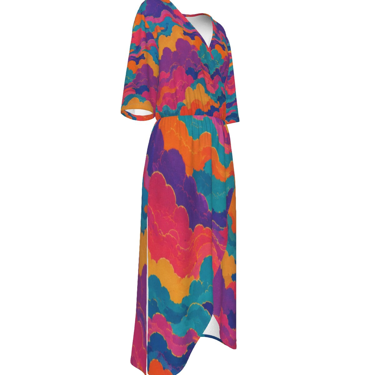 Women's Short Sleeve V-neck Dress by O’Nimbus – view 4