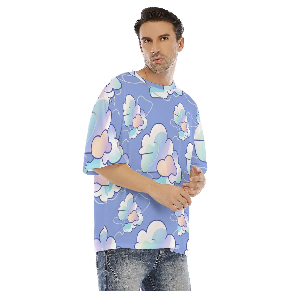 Men's Drop Shoulder T-shirt With Short Sleeve