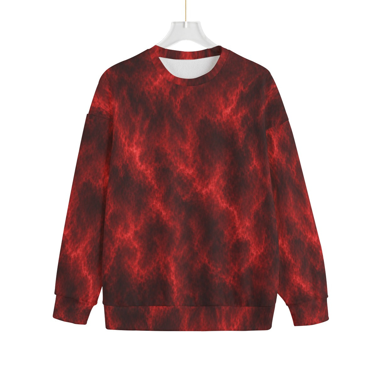 Unisex Drop-shoulder Knitted Fleece Sweater - view 1