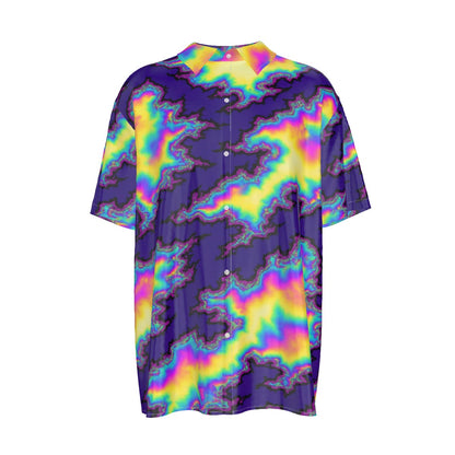 Men's Imitation Silk Short-Sleeved Shirt