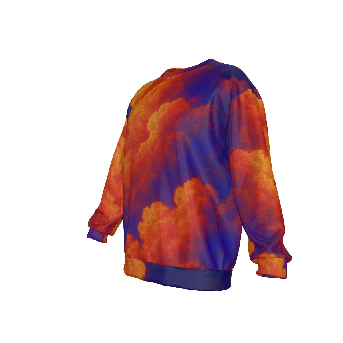Men's Drop Shoulder Round Neck Long-Sleeved Sweatshirt