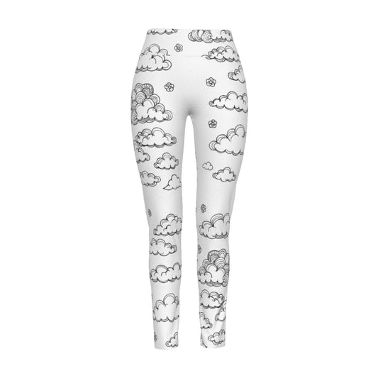 Women's High Waist Leggings | Side Stitch Closure