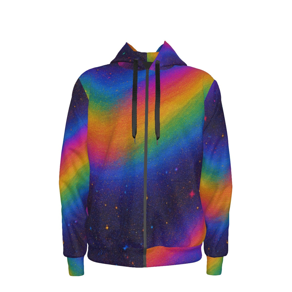 Unisex Zipper Hoodie With Black Lining