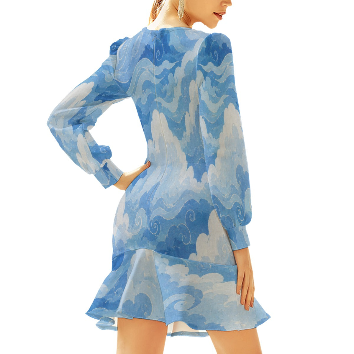 Women's Ruffle Hem Skinny Dress by O’Nimbus – view 4