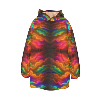 Unisex Kid's Sherpa Fleece Hoodie Blanket