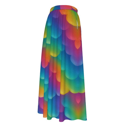 Women's Maxi Chiffon Skirts With Lining