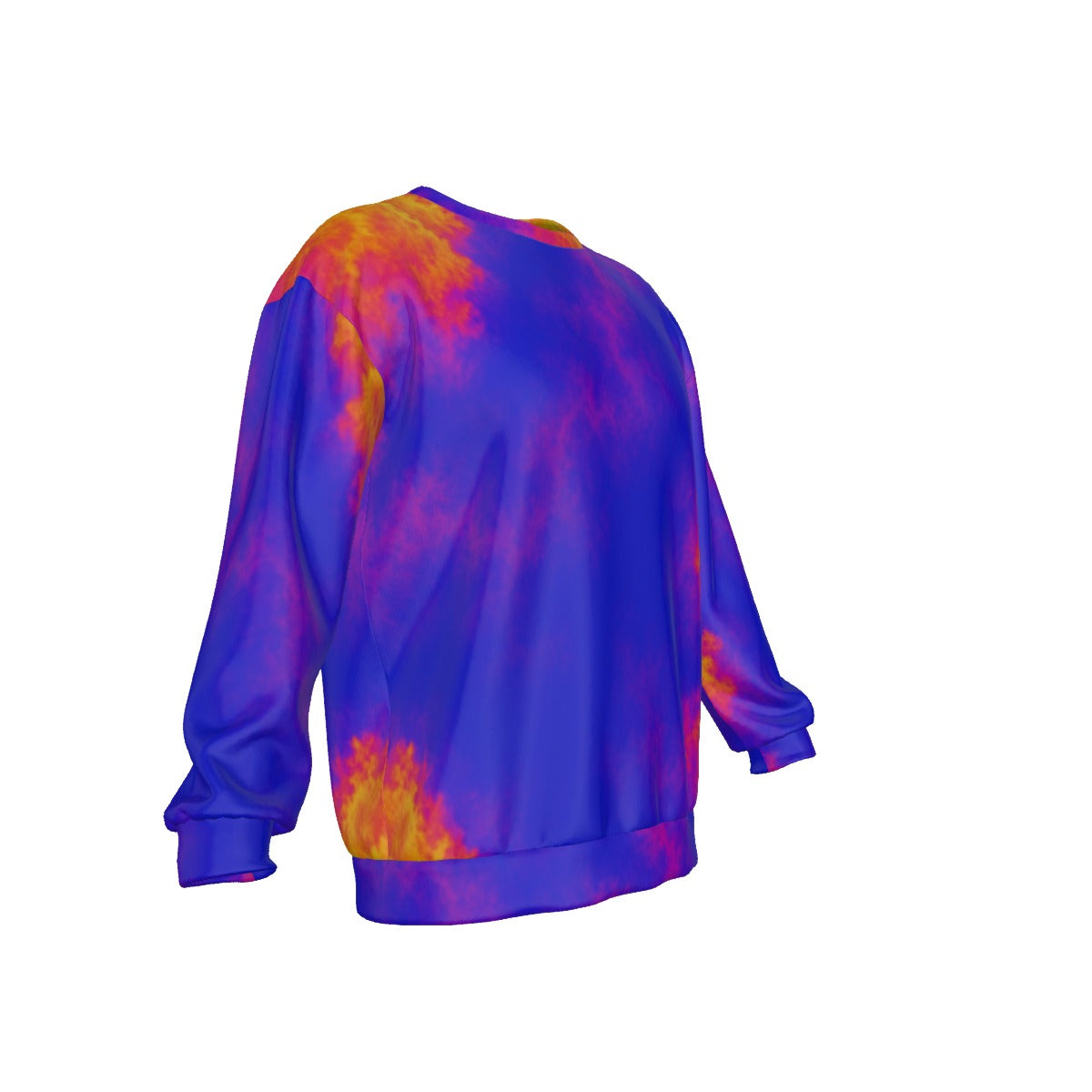 Men's Drop Shoulder Round Neck Long-Sleeved Sweatshirt