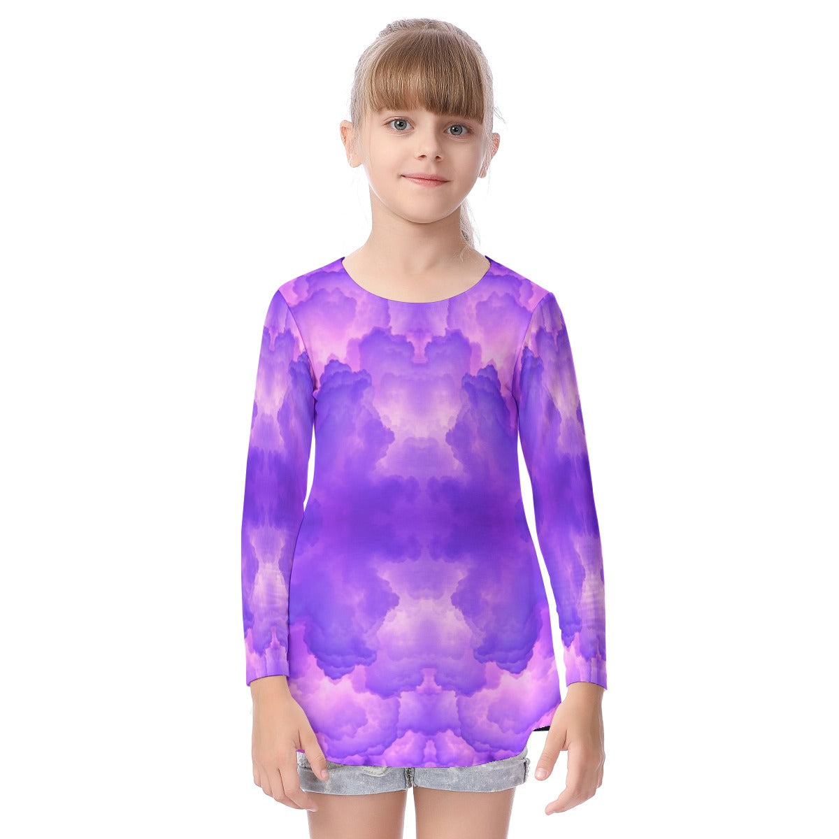 Unisex Kid's Long Sleeve O-neck T-shirt