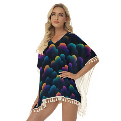 Women's Square Fringed Shawl