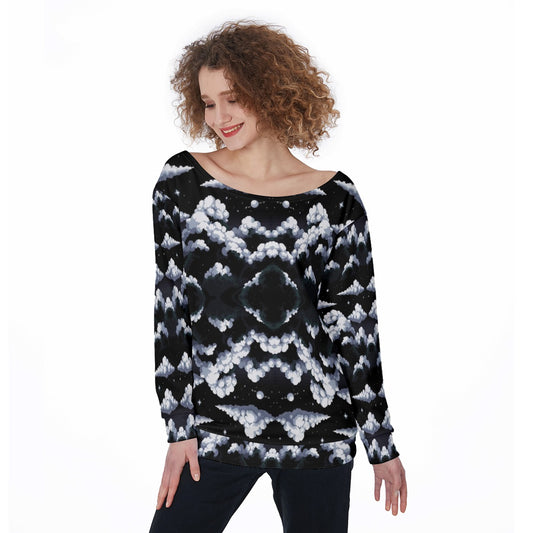 Women's Off-Shoulder Sweatshirt
