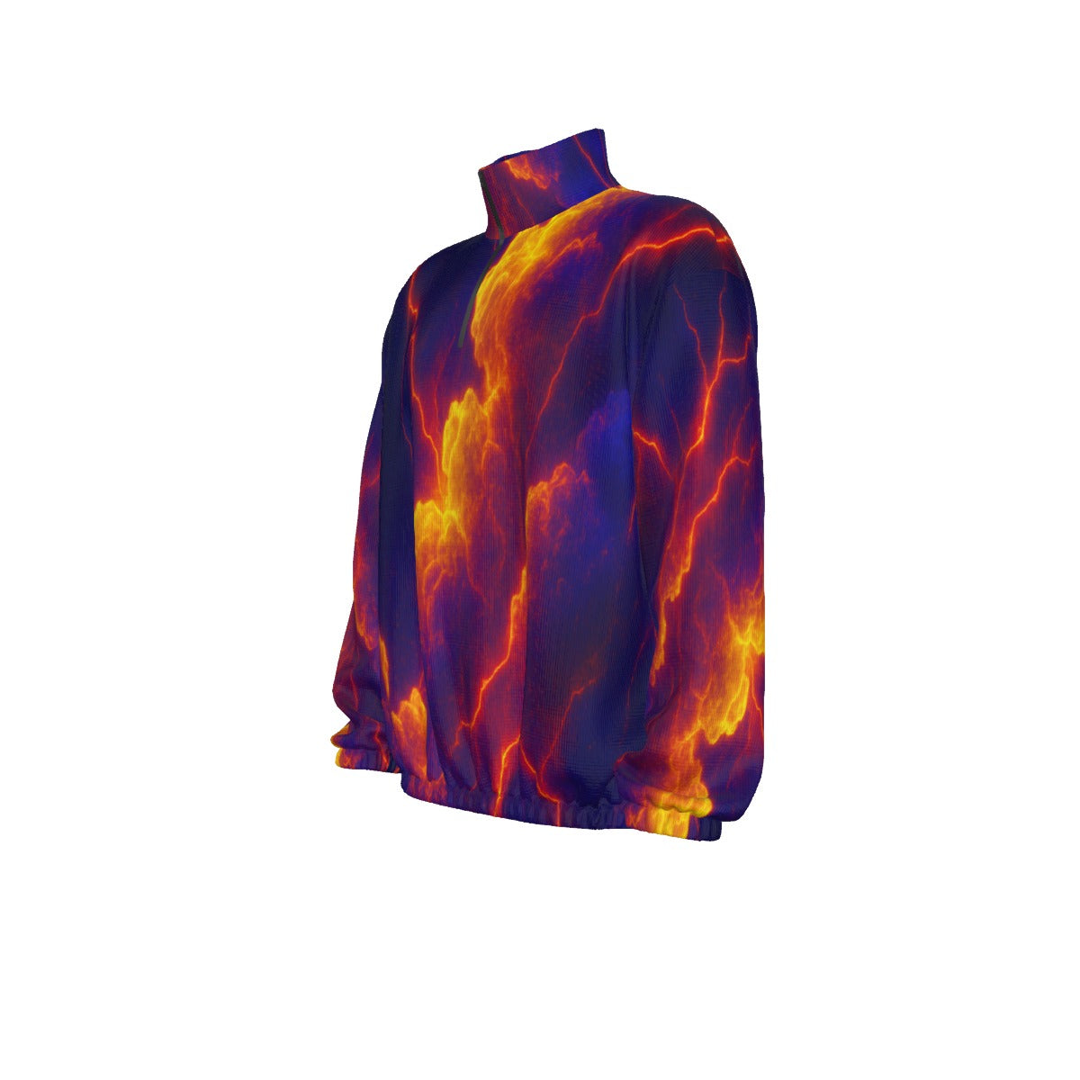 Unisex Turtleneck Zippered Sweatshirt