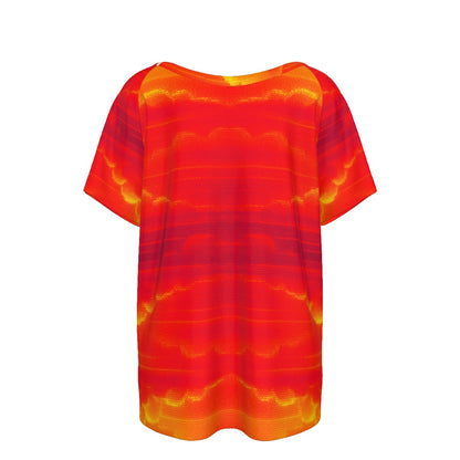 Women's Round Neck T-shirt With Raglan Sleeve