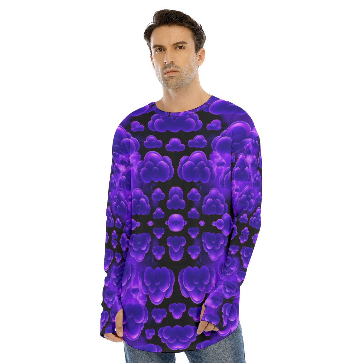 Men's Fingerless Long Sleeve T-shirt