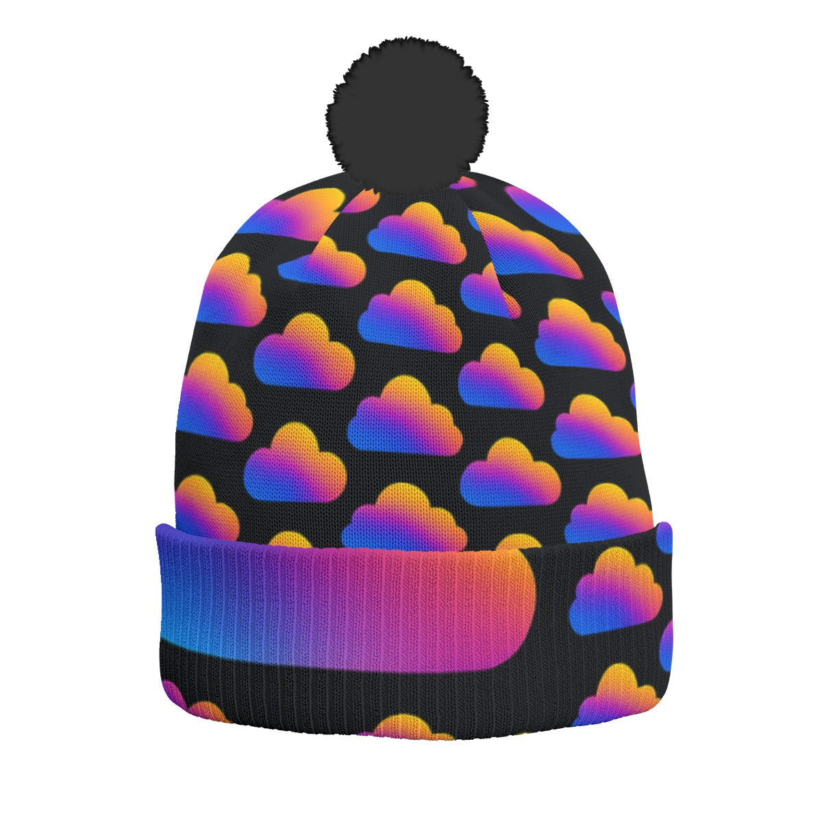 Unisex Knitted Hat With Pom-Pom