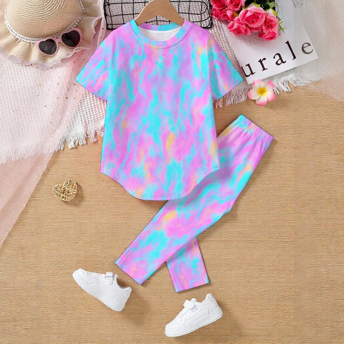 Unisex Kids' Casual Top and Pants Set