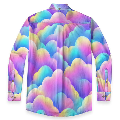 Men's Casual Lapel Long Sleeve Shirt|125GSM Cotton