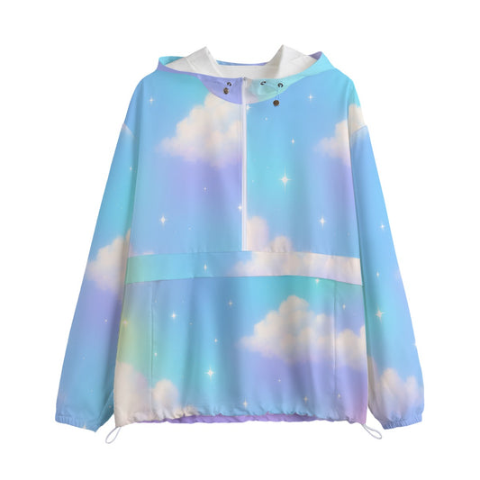 Unisex Pullover Jacket With Zipper Closure