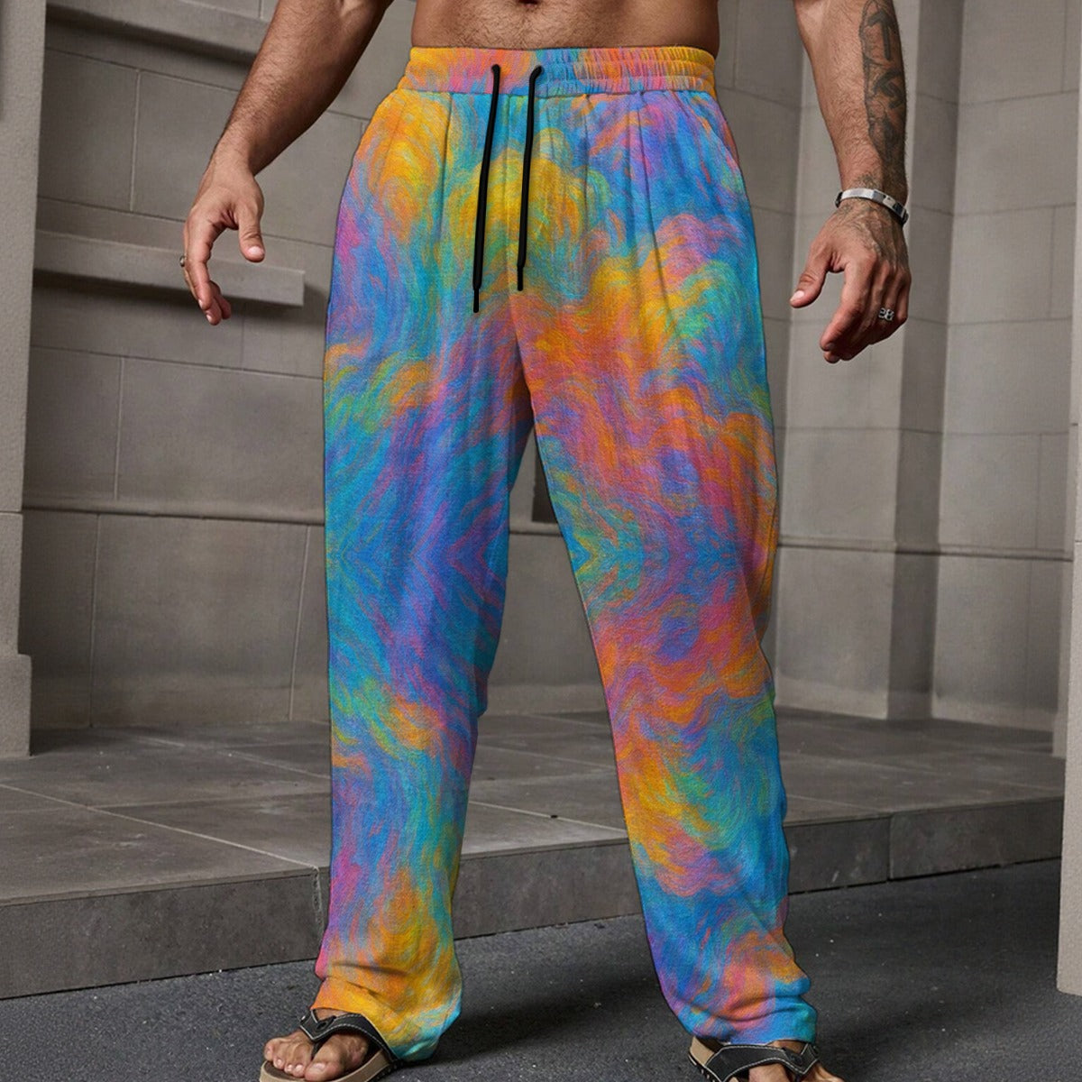 Men's Loose Casual Pants With Pocket