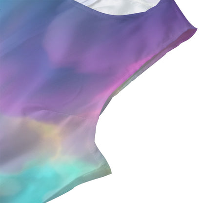 Women's Beach Perspective Chiffon Sleeveless Dress
