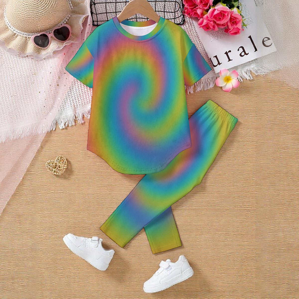 Unisex Kids' Casual Top and Pants Set