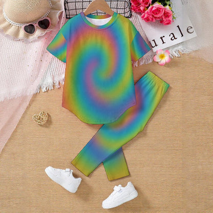 Unisex Kids' Casual Top and Pants Set