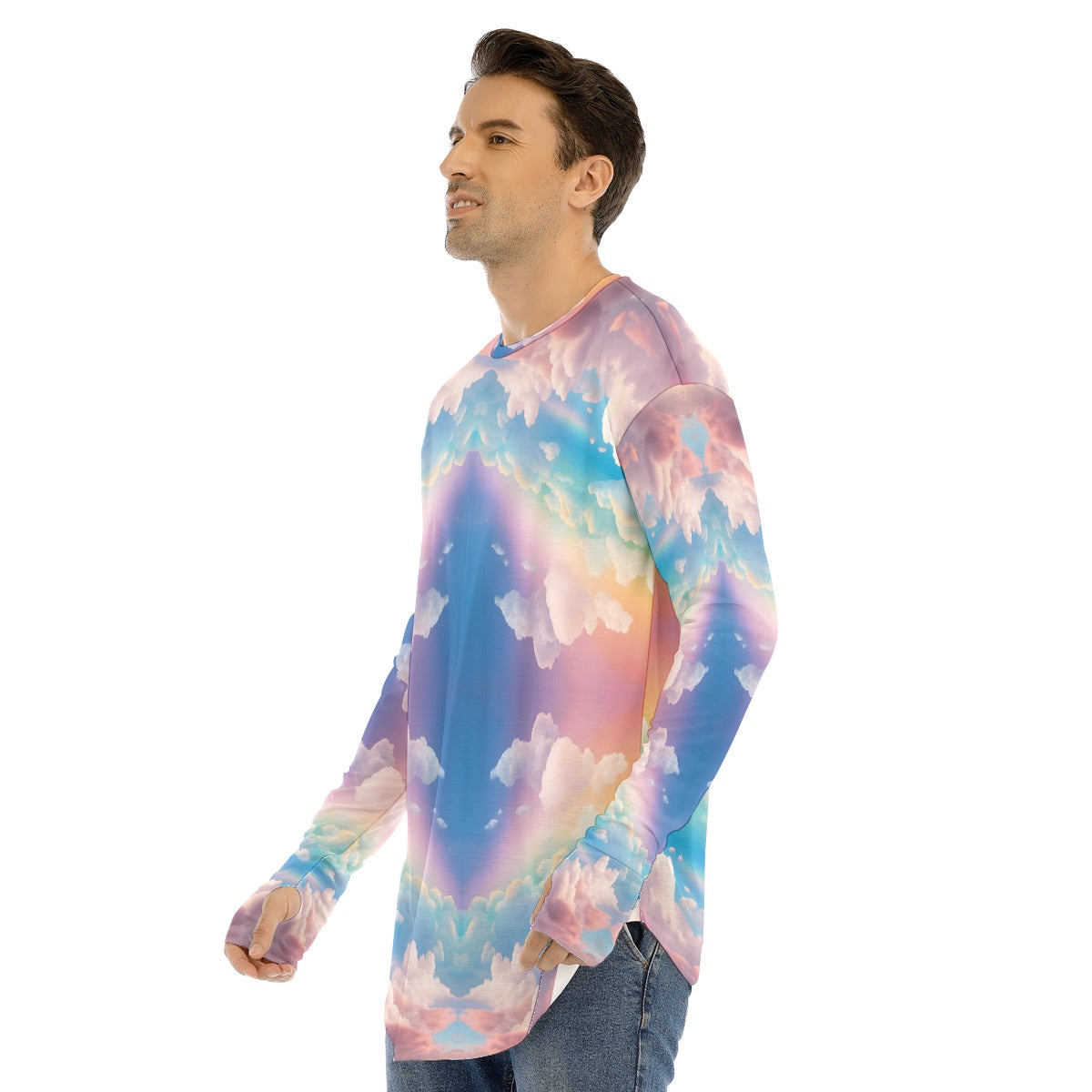 Men's Fingerless Long Sleeve T-shirt