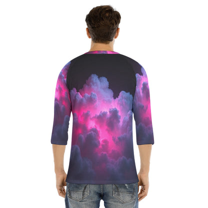Men's Bracelet Sleeve T-shirt With Button Closure - view 4