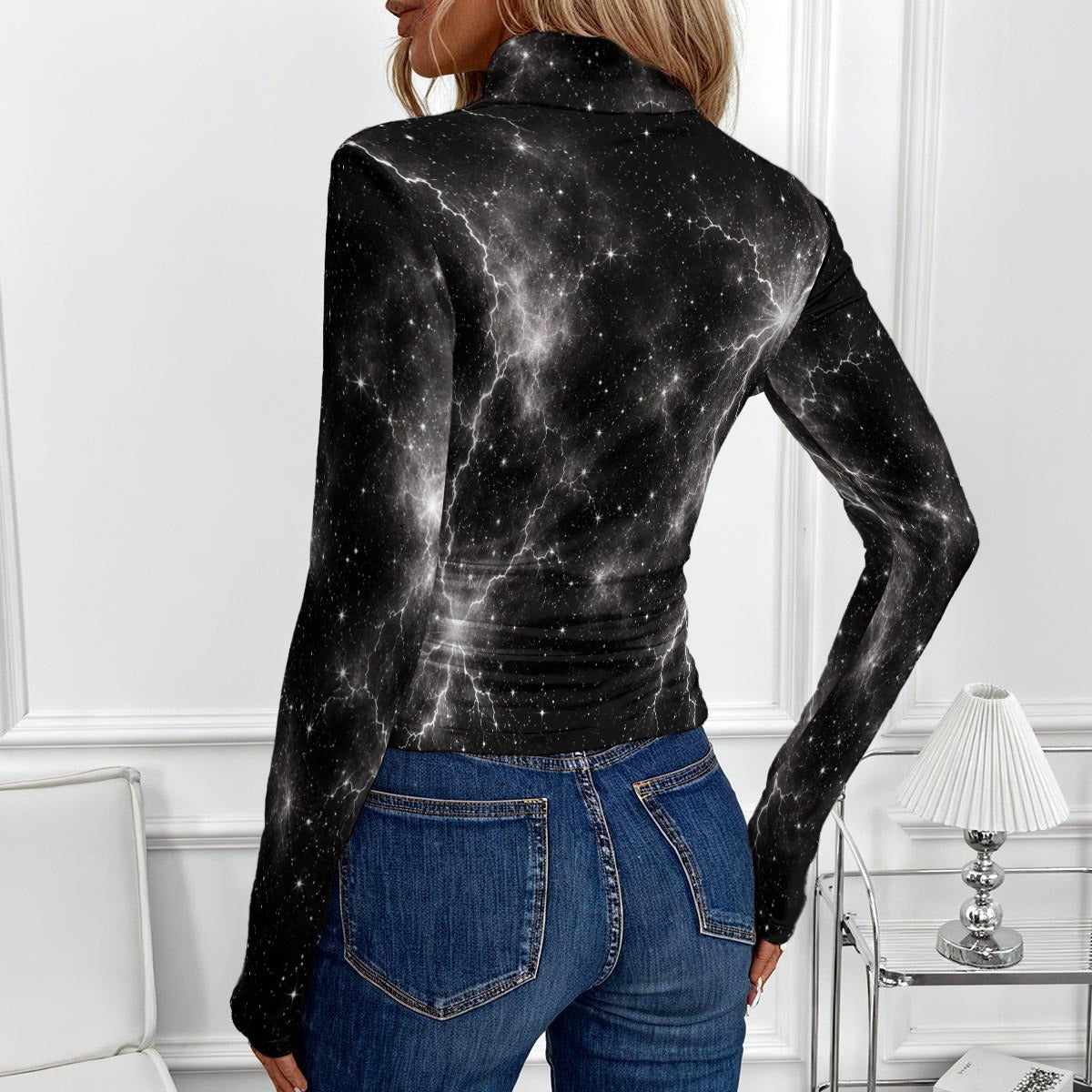 Women’s High-Neck Long-Sleeve Top - view 3