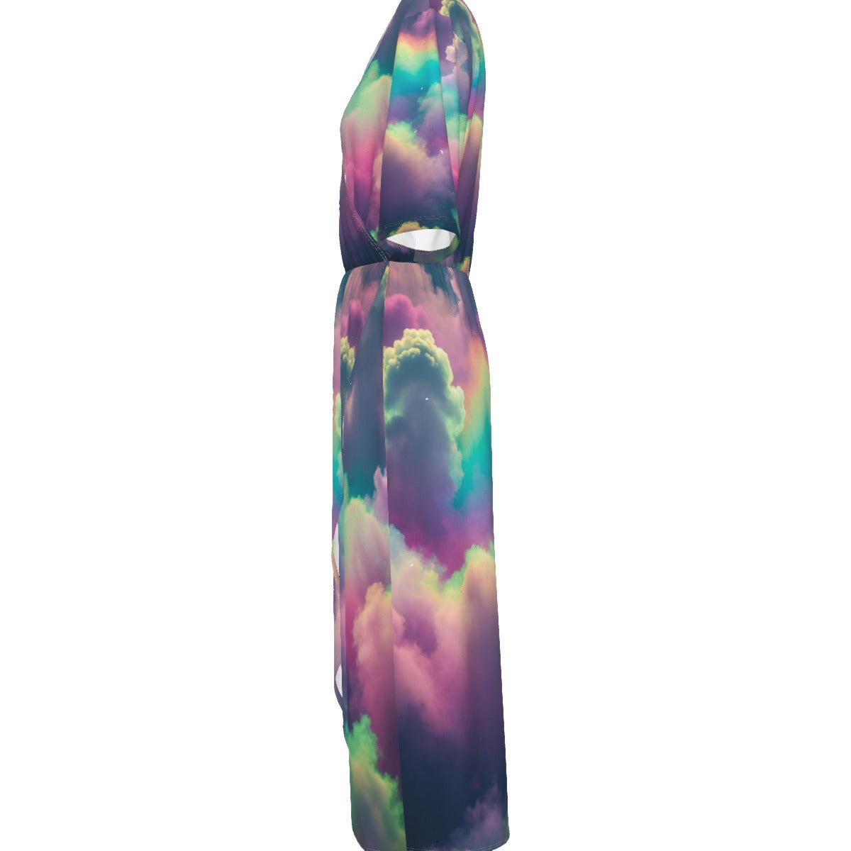 Women's Short Sleeve V-neck Dress