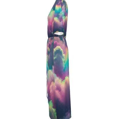 Women's Short Sleeve V-neck Dress