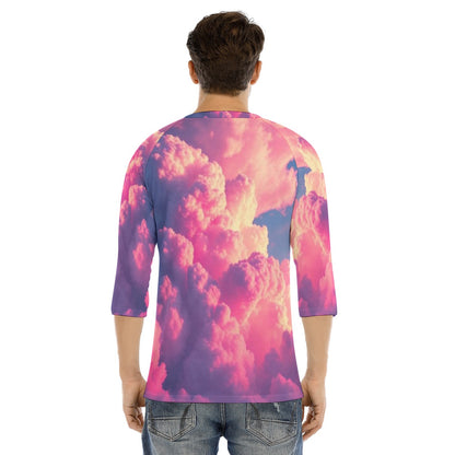 Men's Bracelet Sleeve T-shirt With Button Closure - view 4