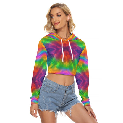 Women's Crop Top Hoodie|Velvet