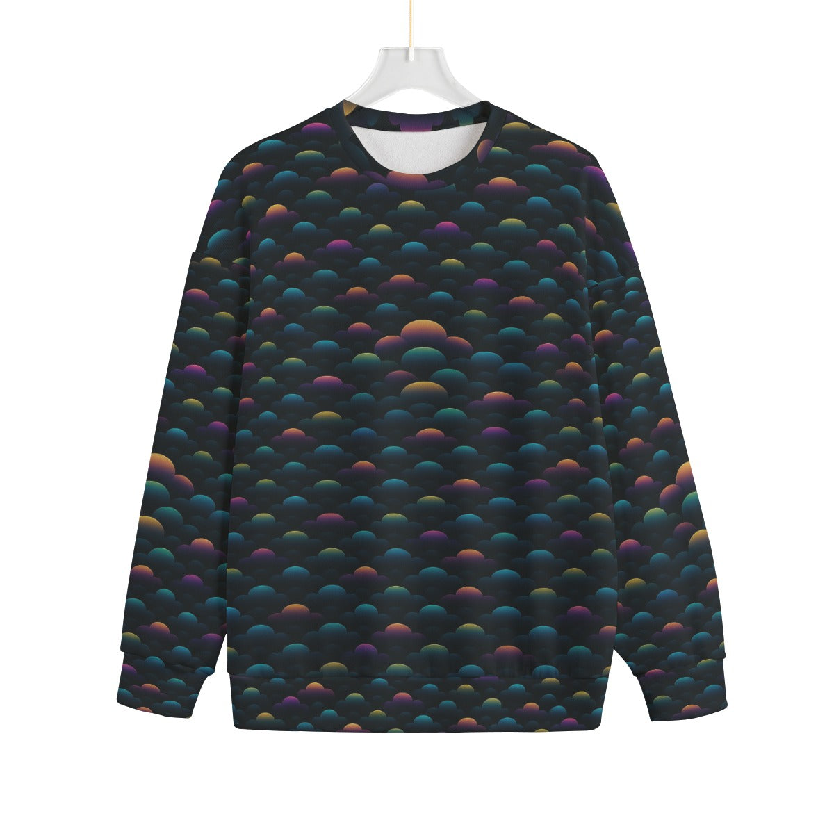 Unisex Drop-shoulder Knitted Fleece Sweater - view 1