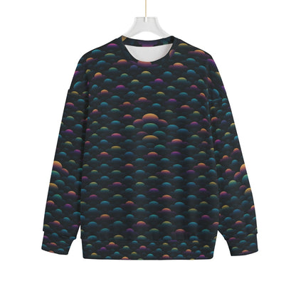 Unisex Drop-shoulder Knitted Fleece Sweater - view 1