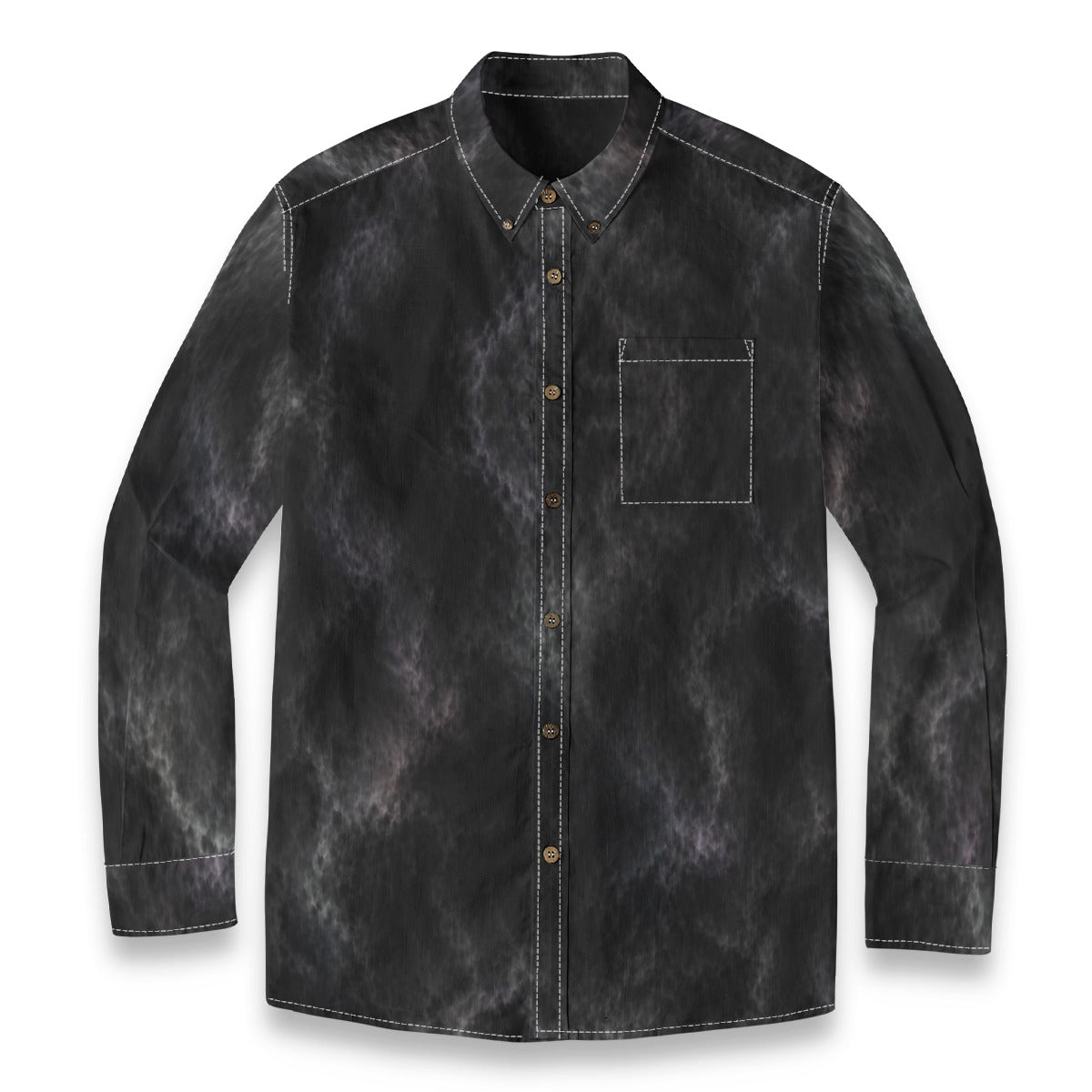 Men's Casual Lapel Long Sleeve Shirt|125GSM Cotton