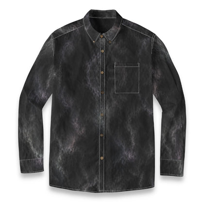 Men's Casual Lapel Long Sleeve Shirt|125GSM Cotton