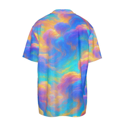 Men's Imitation Silk Short-Sleeved Shirt