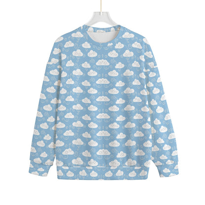 Unisex Drop-shoulder Knitted Fleece Sweater - view 1
